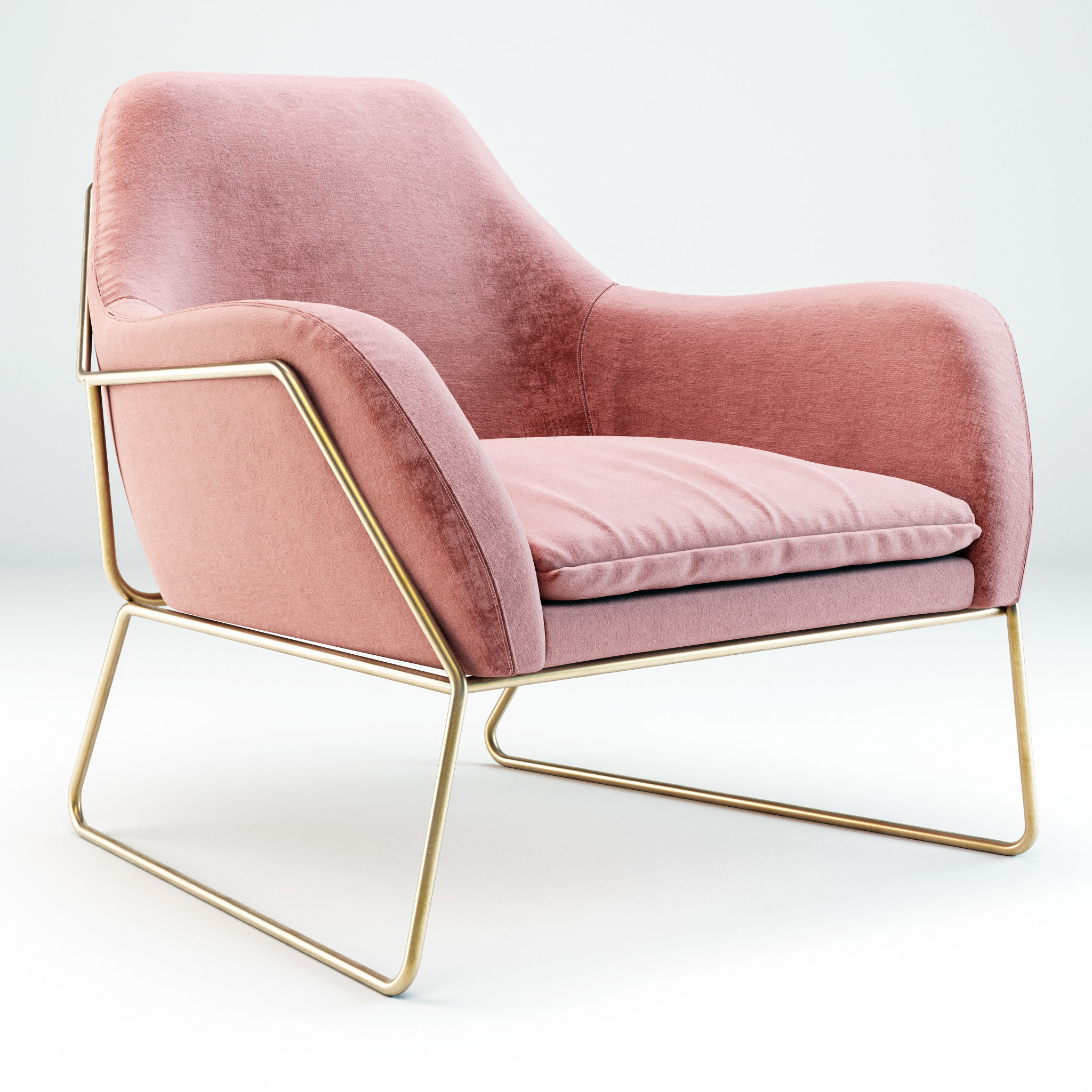 Made Frame Armchair 3D model CGTrader