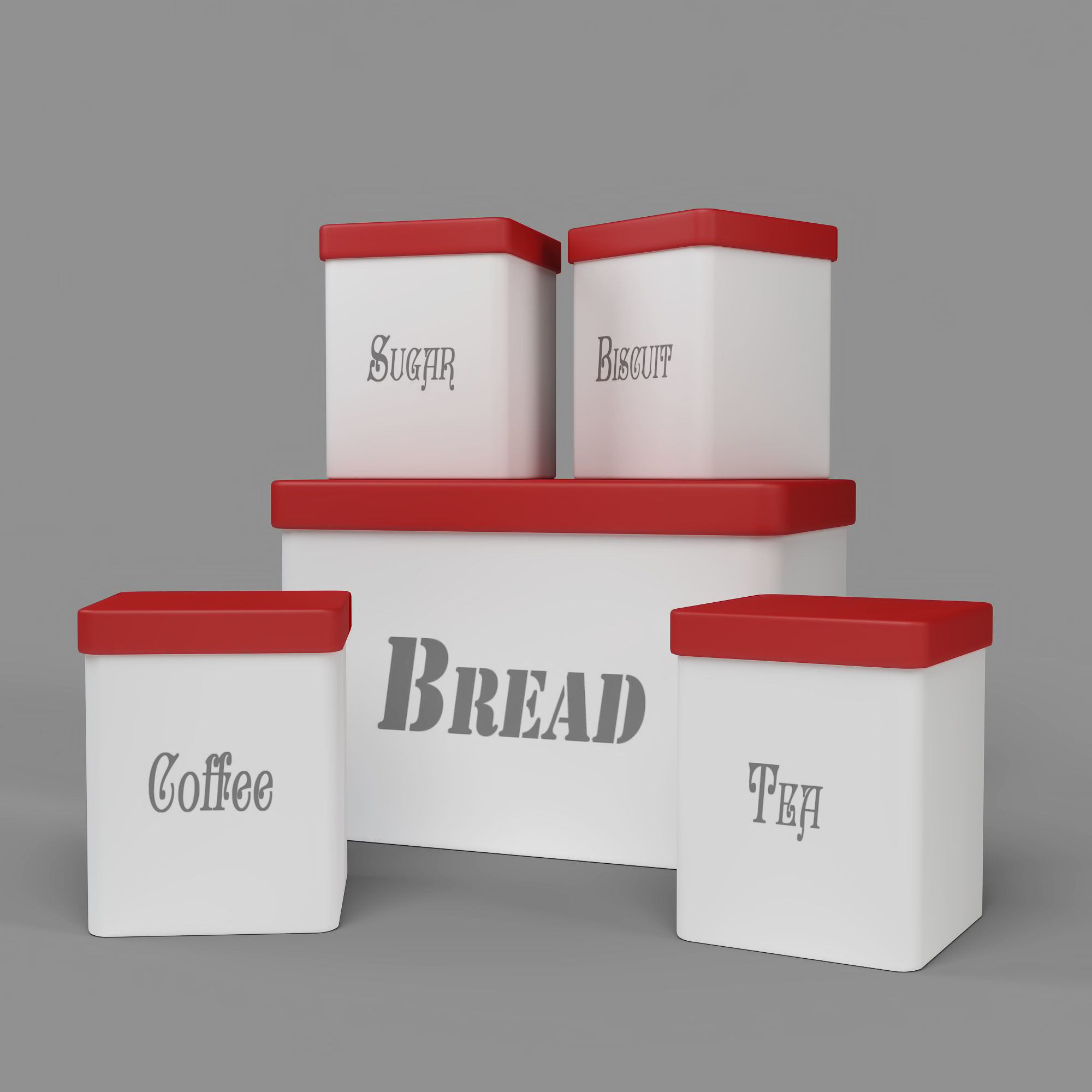 Kitchen Container Set Bread Bin Tea Coffee Model 1 Kitchen Container Set Bread Bin Tea Coffee Sugar Biscuit Model