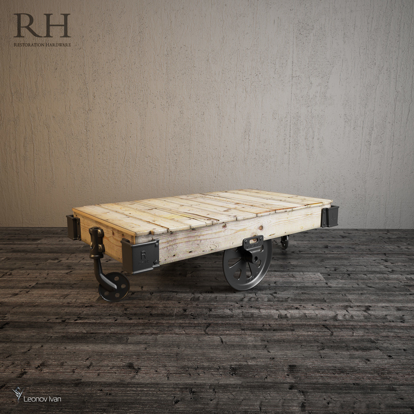 Furniture Factory Cart 3D model CGTrader