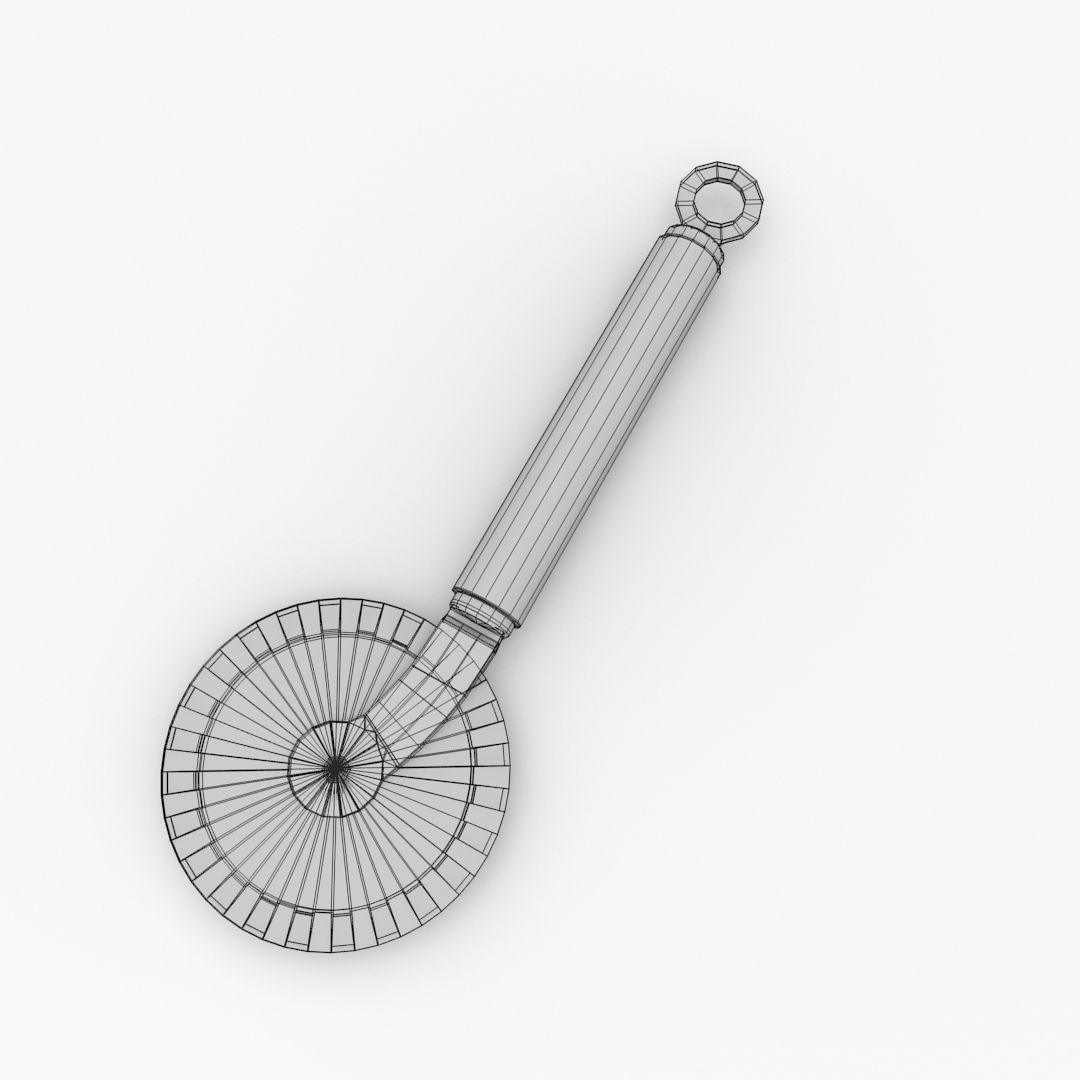Pastry Cutting Wheel 3D Model 3DS FBX BLEND DAE