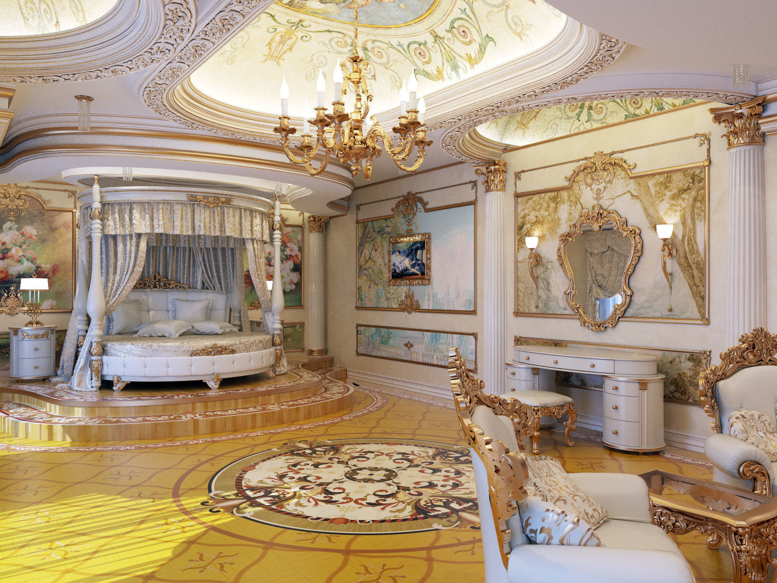 interior master classical bedroom