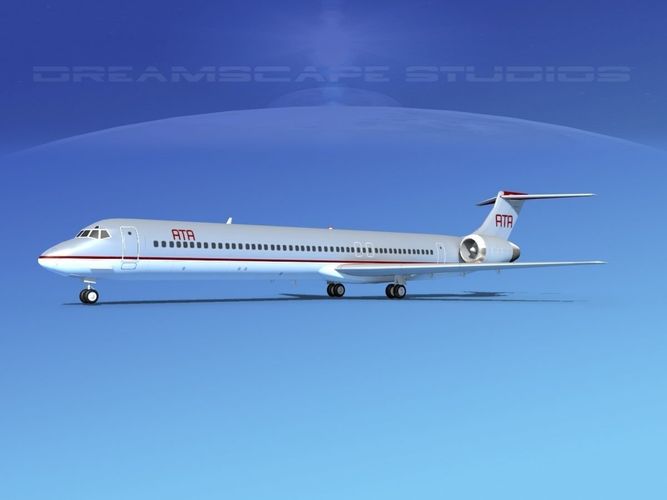 McDonnell Douglas MD83 ATA Airlines 3D model