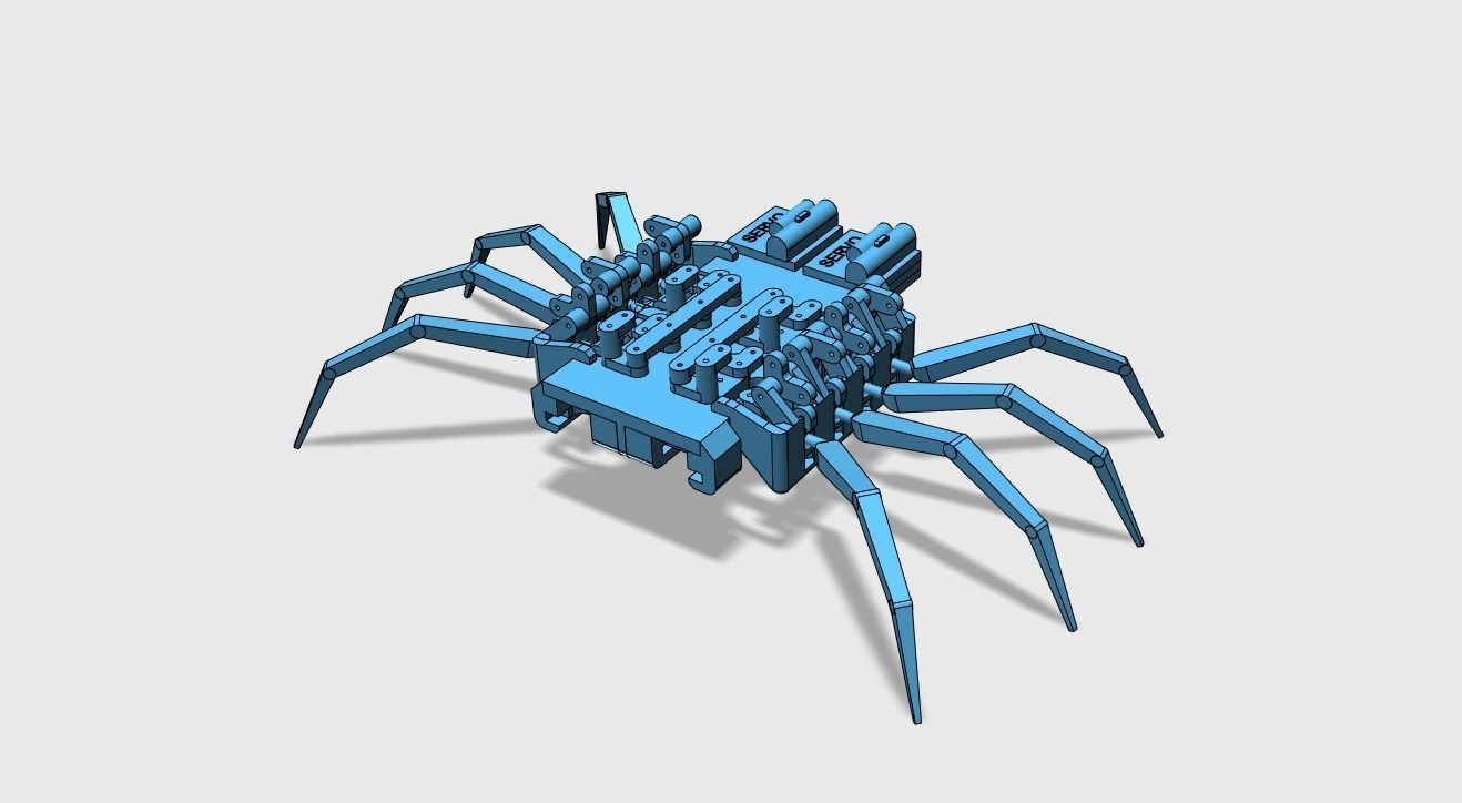3d printed spider robot