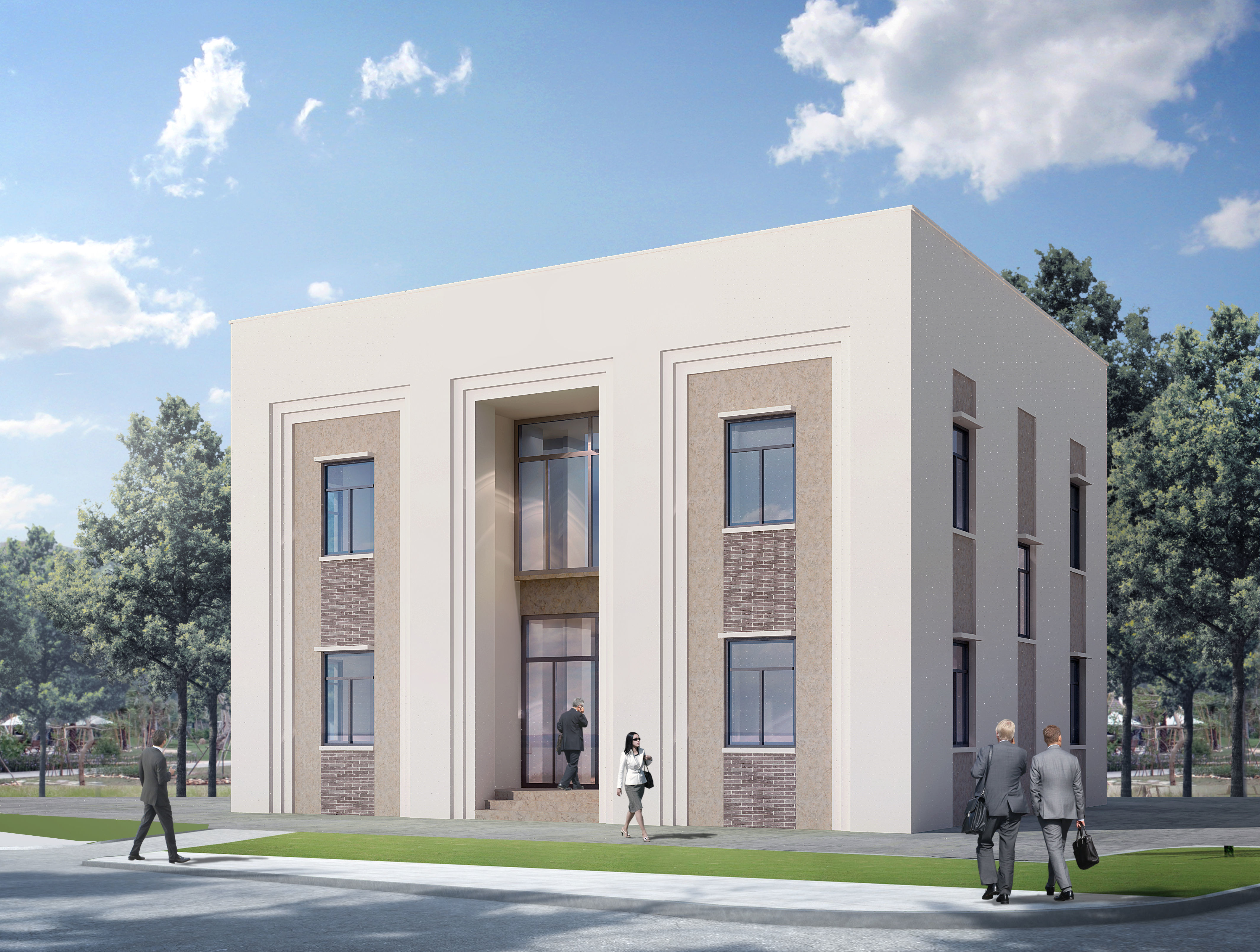 Neoclassical Small Office 3D model