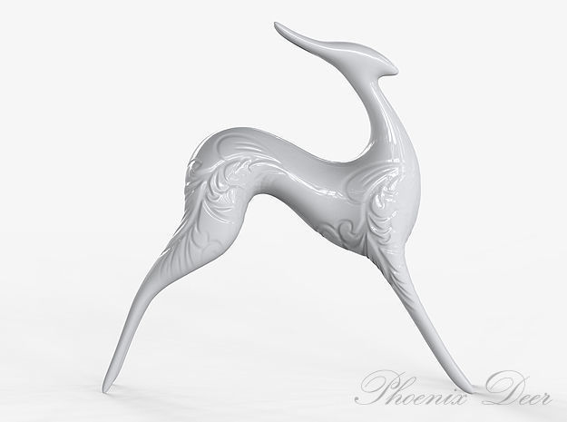 3d deer ready to