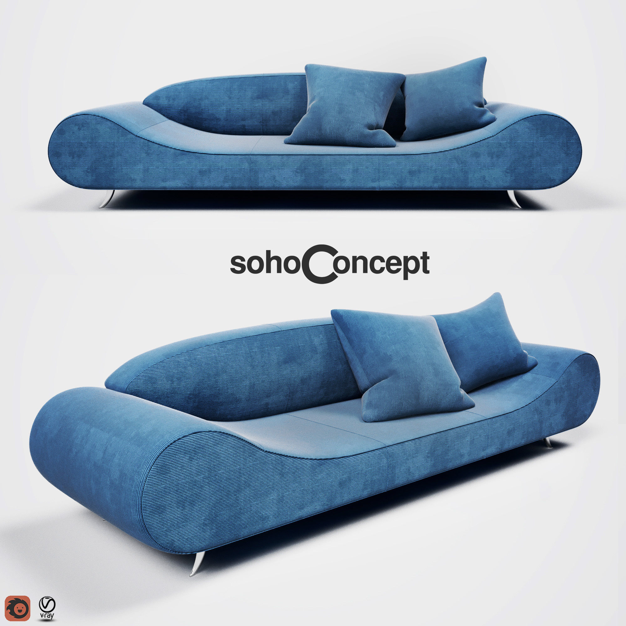 Harmony Sofa 3D model