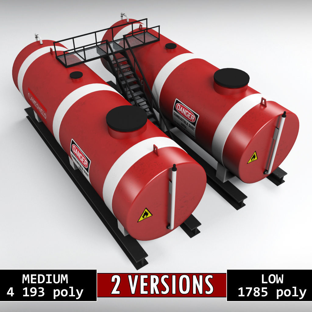 Oil tank industrial double