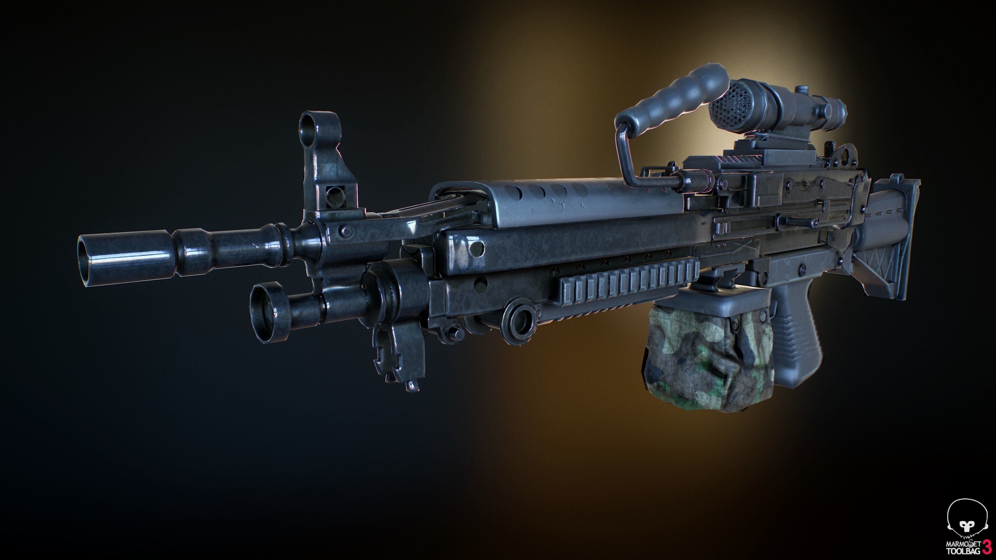 M249 machine gun
