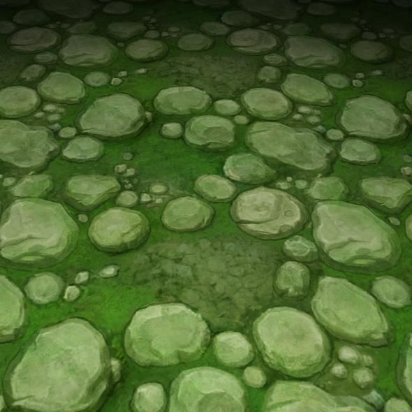 ground stone grass tile 09