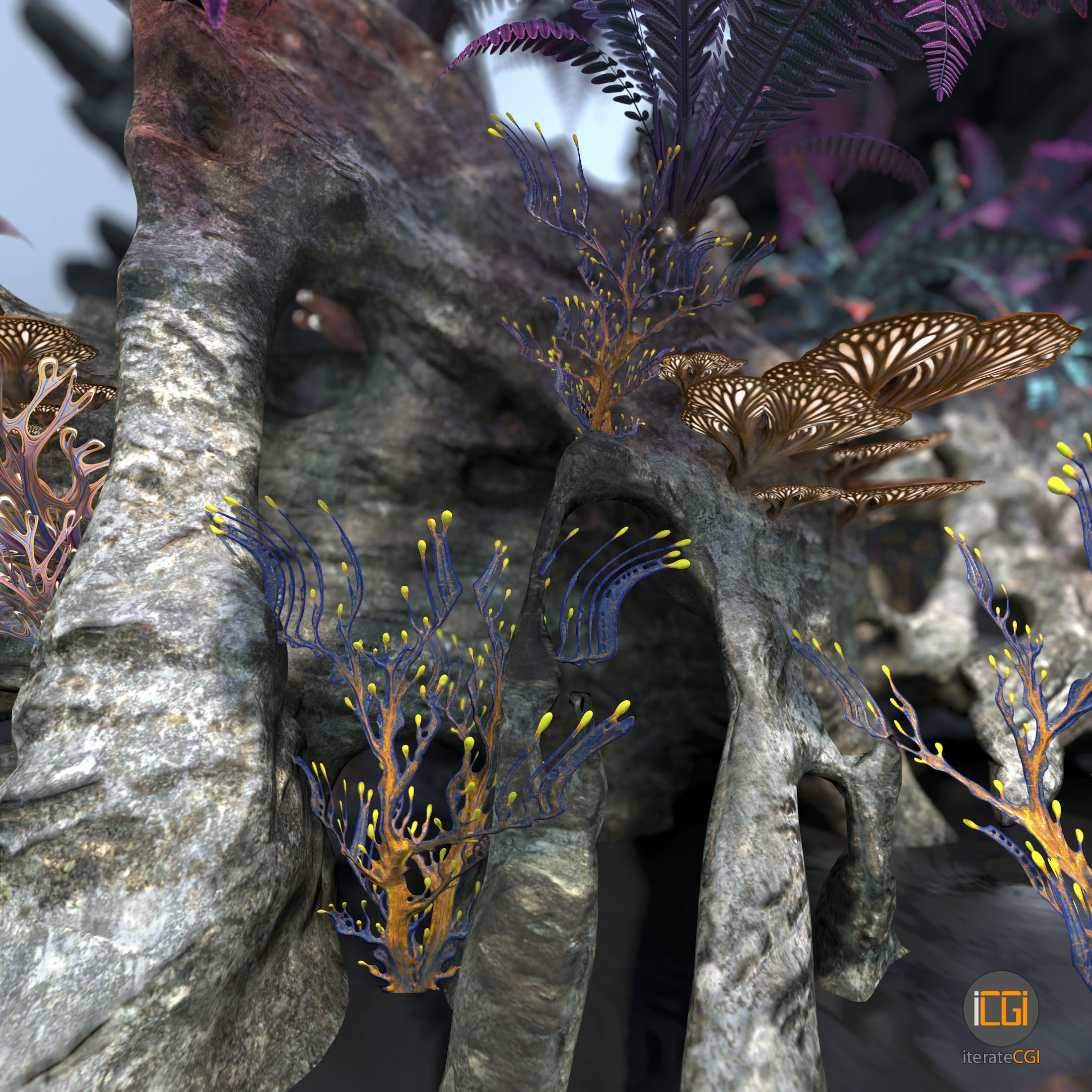 3D model Alien Vegetation collection 1 VR / AR / low-poly | CGTrader
