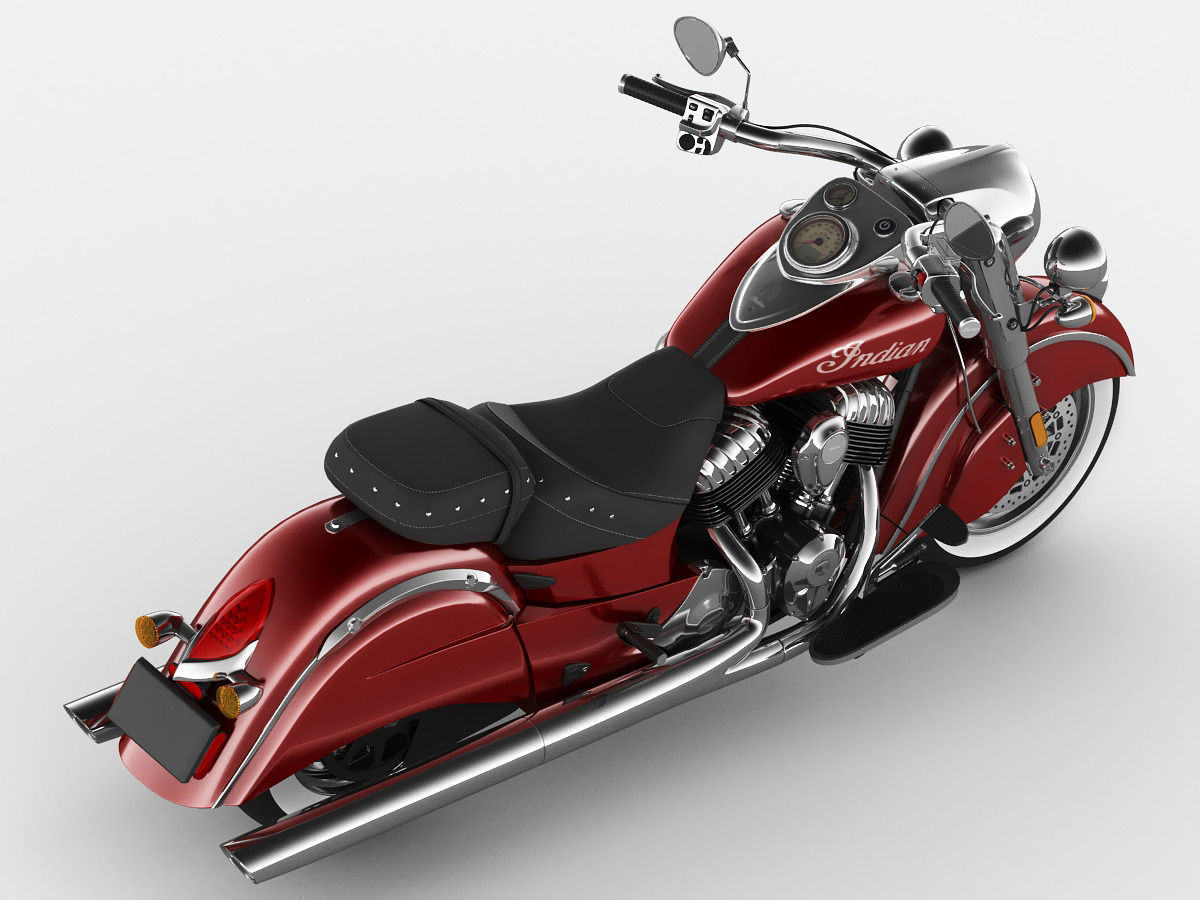Indian Chief Classic motorcycle 3D Model MAX OBJ 3DS FBX ...