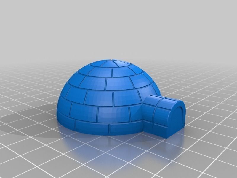 Igloo free 3D Model 3D printable STL