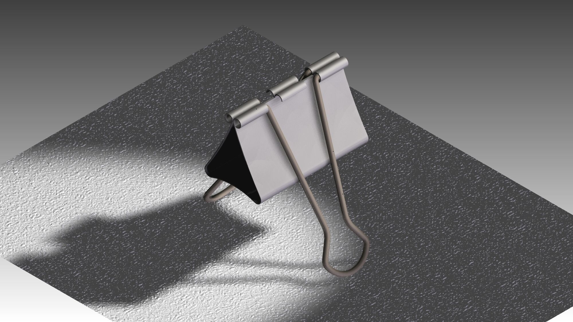 Binder Clip free 3D Model FBX STL SLDPRT SLDASM SLDDRW