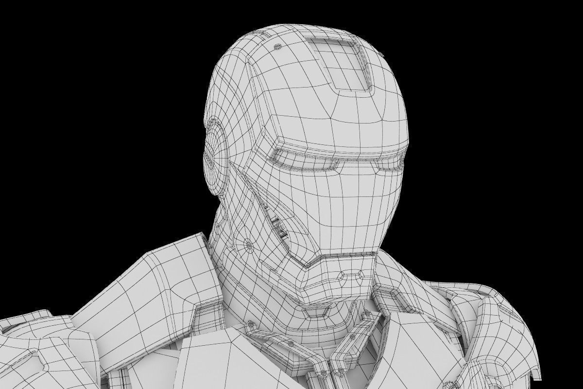 Iron Man mark 3 3D Model MAX OBJ FBX MA MB BLEND ...