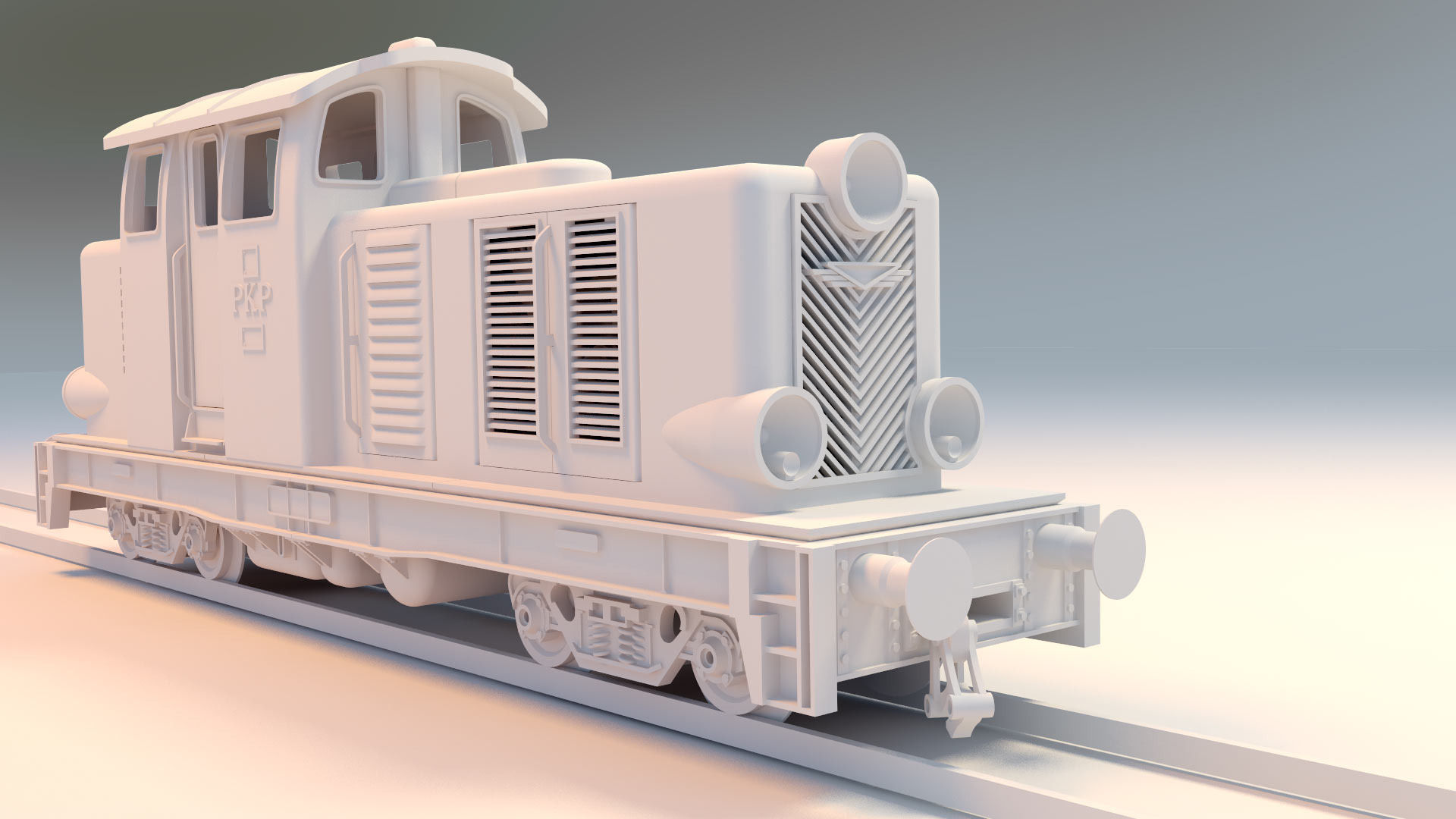 Diesel locomotive that will fit LEGO track... 3D Model 3D ...