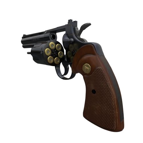 Revolver Colt python 357 magnum 3D model | CGTrader