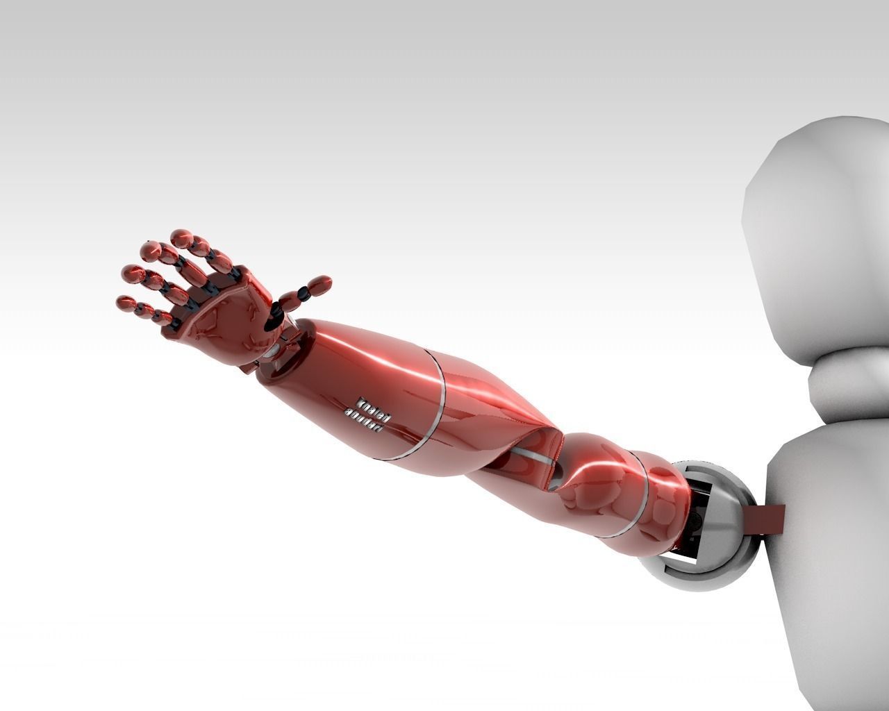 human arm robot rigged 3D model rigged | CGTrader