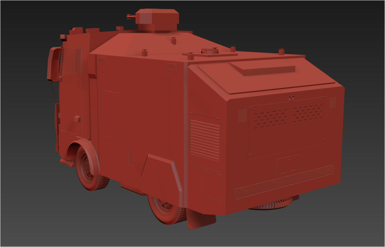Turkish Riot Vehicles Toma - Turkish Police Vehicle For Riot Control 3D model | CGTrader