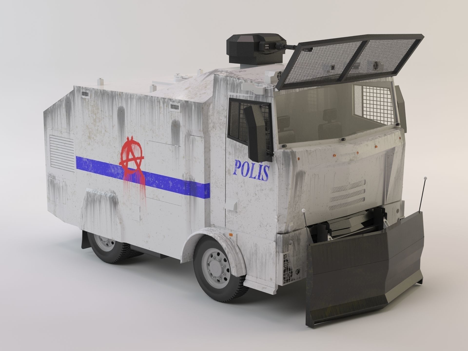 Turkish Riot Vehicles Toma - Turkish Police Vehicle For Riot Control 3D model | CGTrader