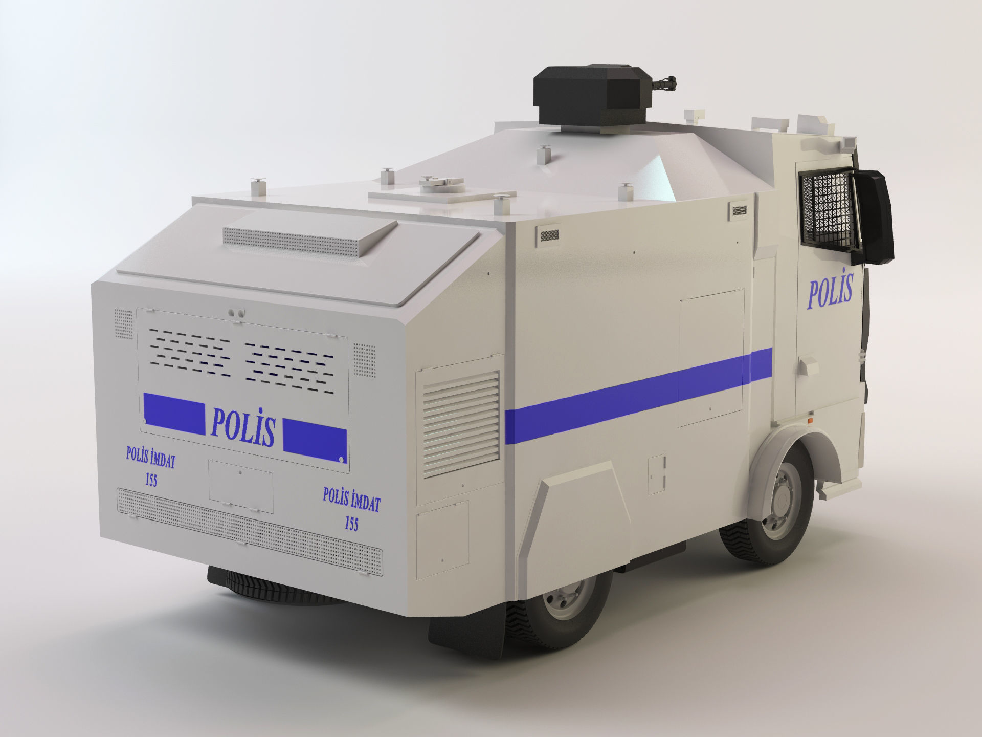 Turkish Riot Vehicles Toma - Turkish Police Vehicle For Riot Control 3D model | CGTrader