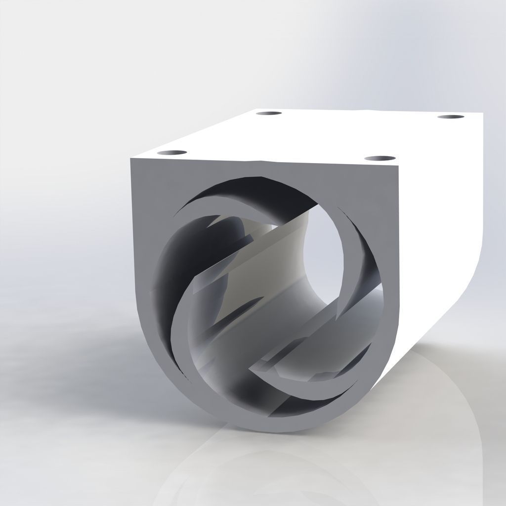 Preloaded linear slide bearing free 3D Model 3D printable STL