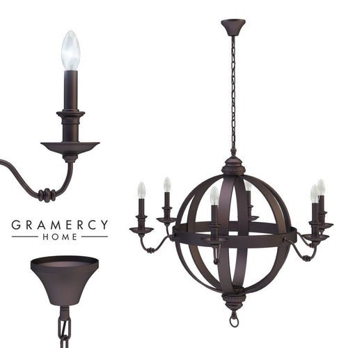 Medieval Metal Orb Chandelier Gramercy Home 3d Cgtrader