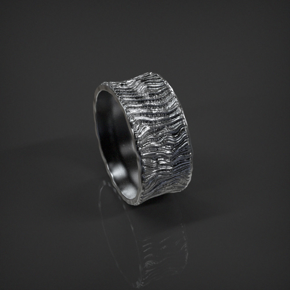 Lava Ring size 7 US 3D print model