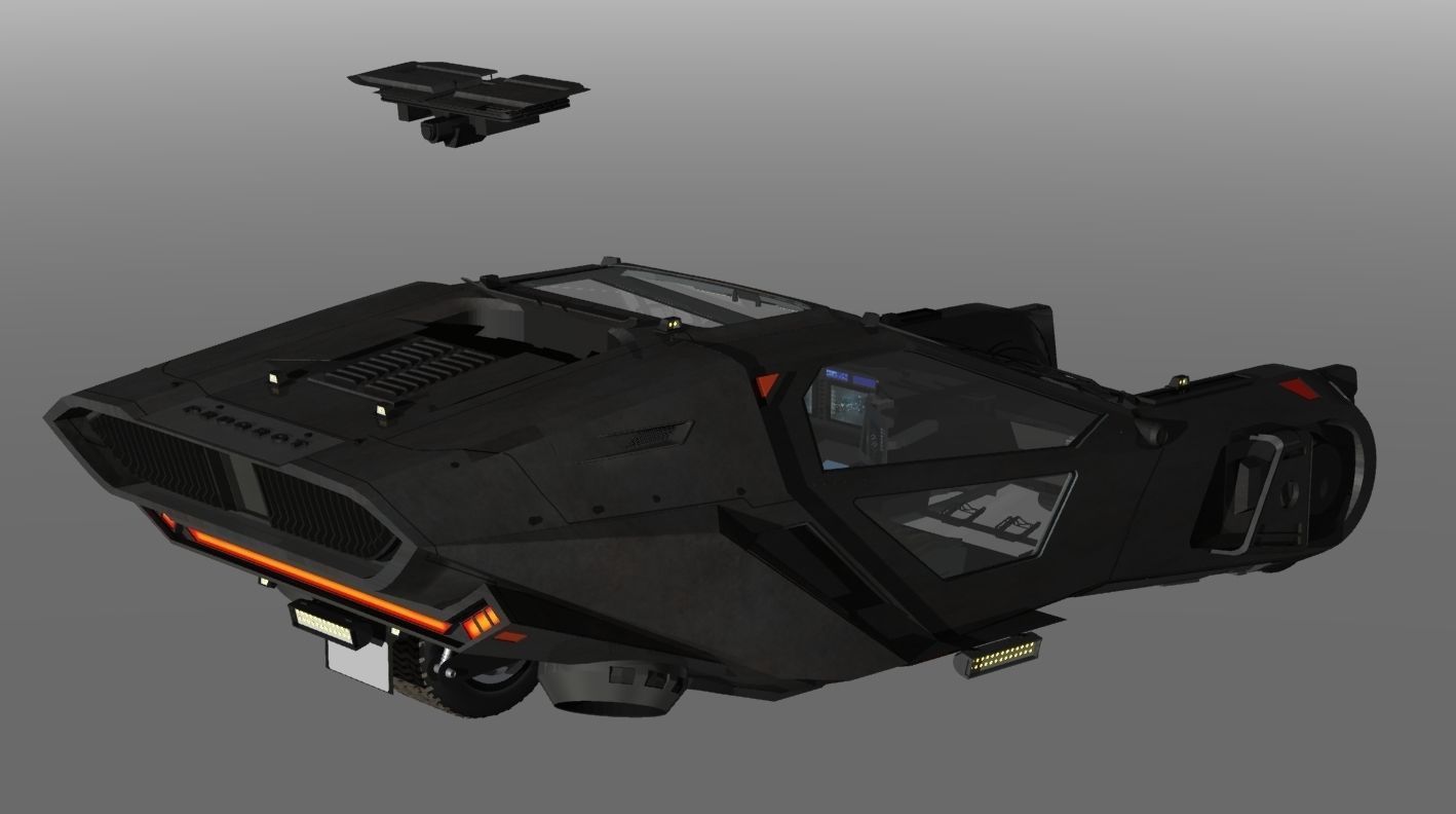 Blade-Runner 2049 Peugeot Police Spinner update 3D model | CGTrader