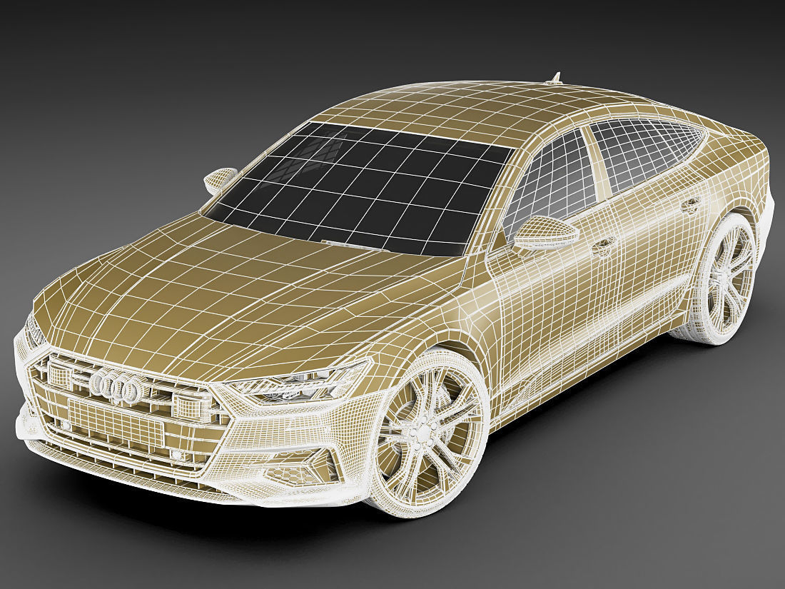 Audi A7 Sportback 2018 3D model CGTrader Audi A7 Sportback 2018 3D model CGTrader