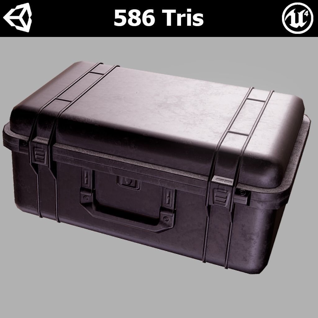 Safebox PBR Game-Ready Low-poly 3D model