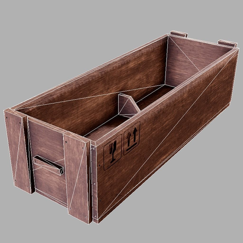Open Wooden Crate Pbr Game Ready 3d Model Low Poly Fbx 2 Open Wooden Crate Pbr Game Ready 3d Model Low Poly Fbx 2