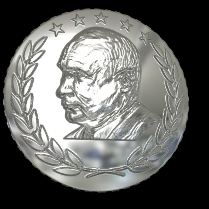 design coin Putin