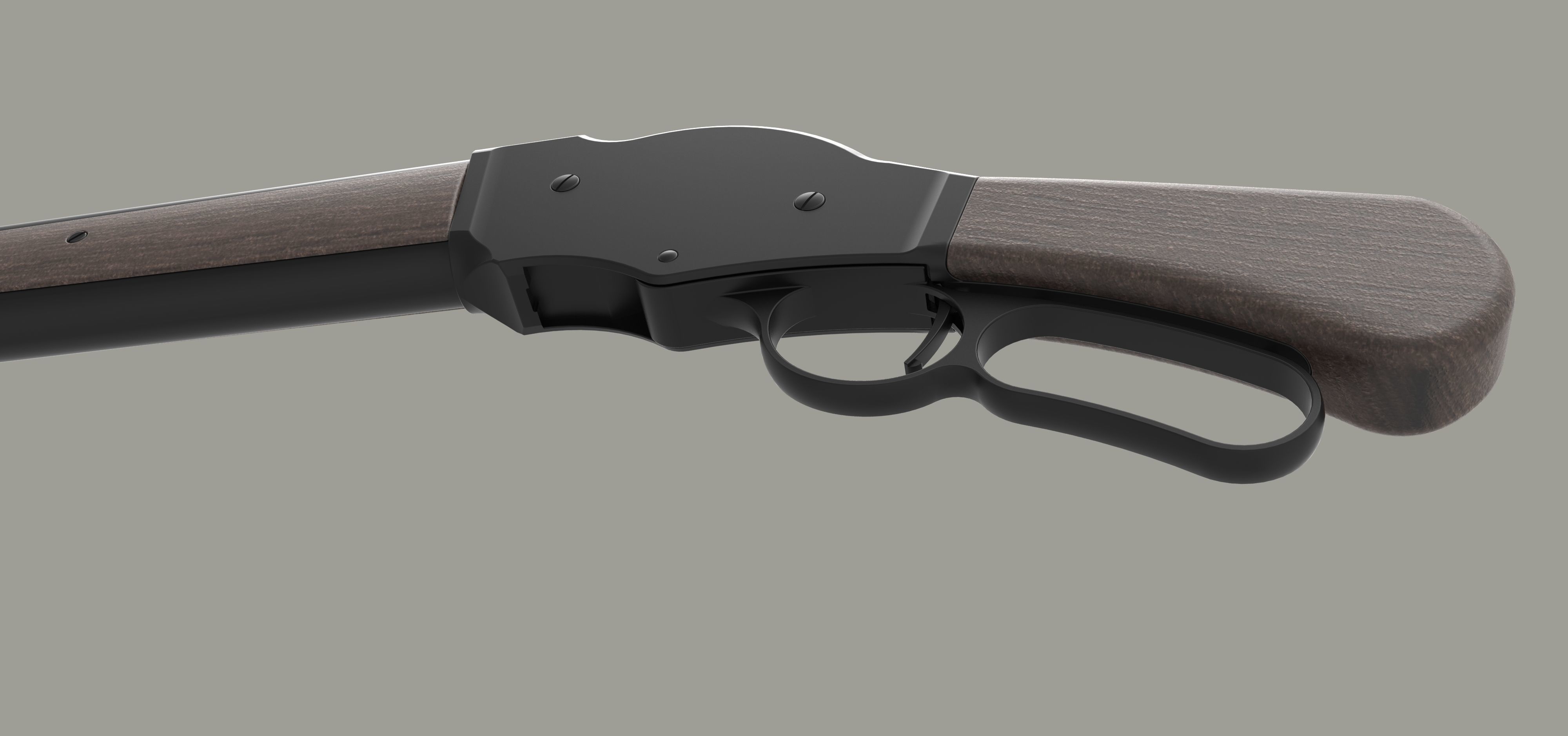 Winchester shotgun model 1887 3D model | CGTrader