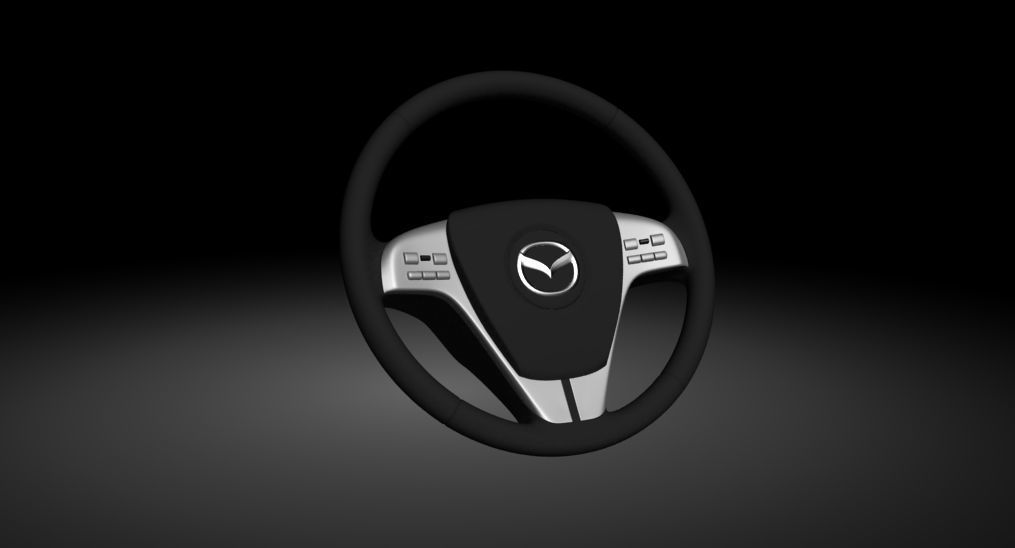 Mazda Steering Wheel 3D model