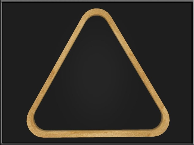 3D model Billiard Triangle Rack VR / AR / lowpoly CGTrader