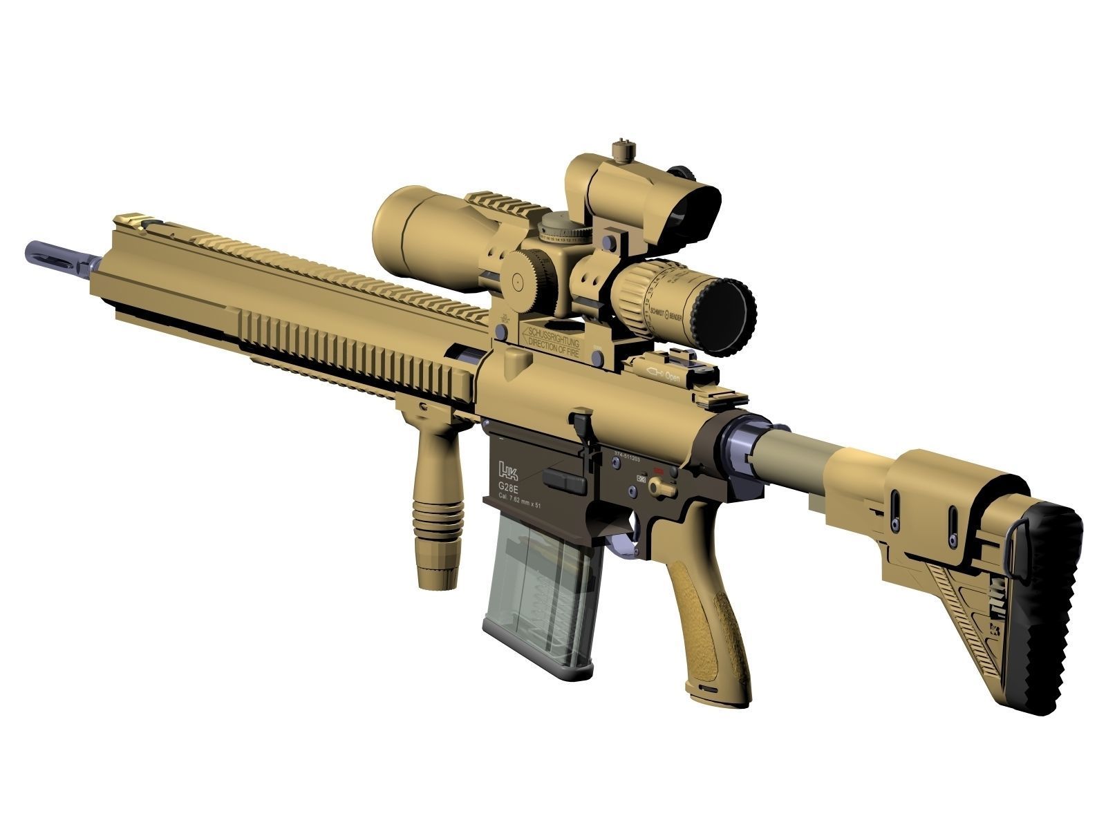 Heckler Koch G28 Sniper Rifle 3D CGTrader Heckler Koch G28 Sniper Rifle 3D CGTrader