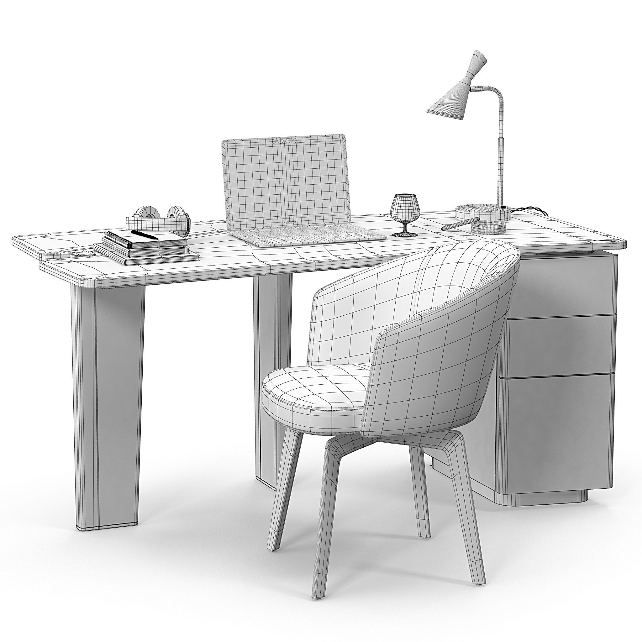 Minotti Jacob Desk Set 3d Cgtrader Minotti Jacob Desk Set 3d Model Max Obj Mtl 10