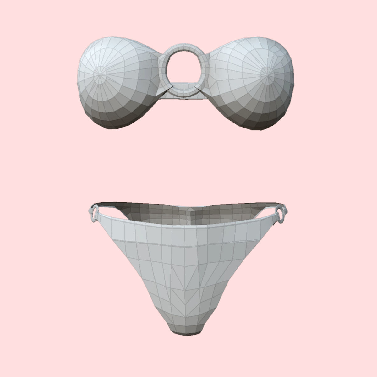 3D model Sexy Snake Print Bikini VR / AR / low-poly | CGTrader