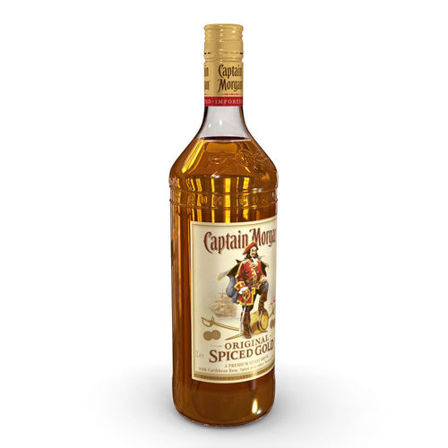 Captain Morgan 1L Bottle 3D model | CGTrader