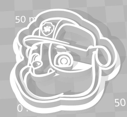 Paw Patrol Cookie Cutter Details Rubble