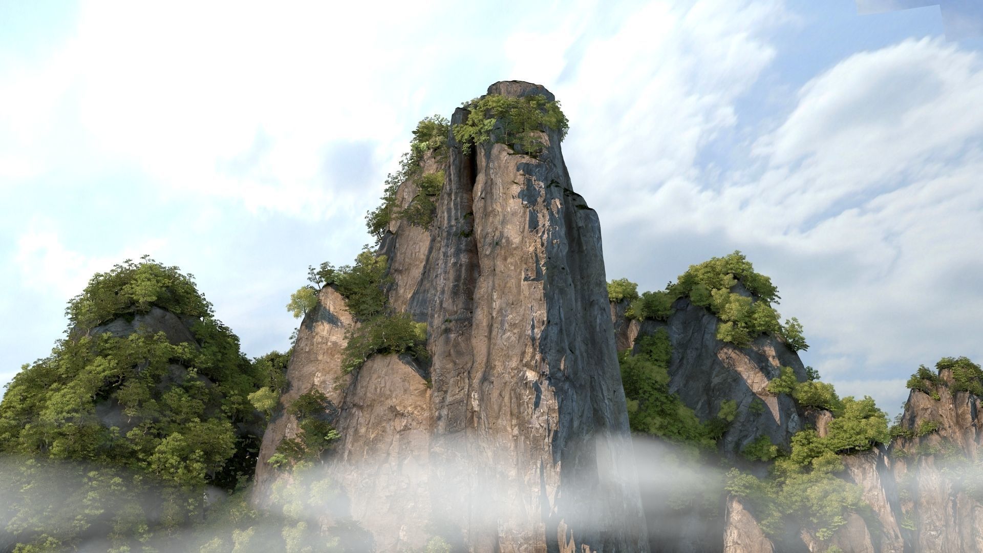 mountain peak 3D model