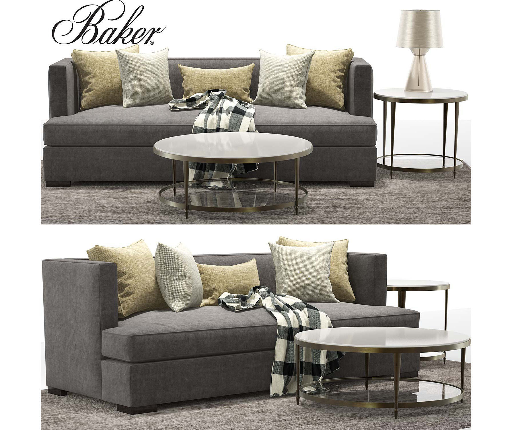 Baker Social Scene Sofa Barbara Barry 3d Model Baker Social Scene Sofa Barbara Barry 3d Model Max Obj Mtl