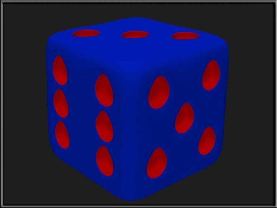 EGG Dice Low-poly  3D model