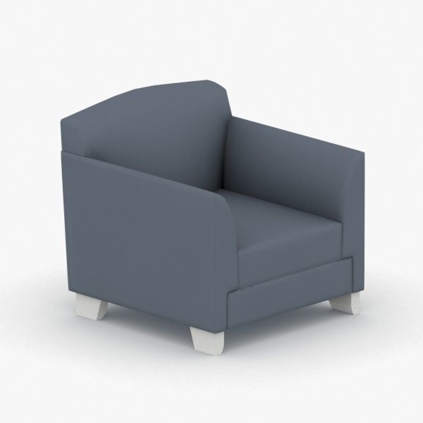 1200 - Armchair Low-poly 3D model