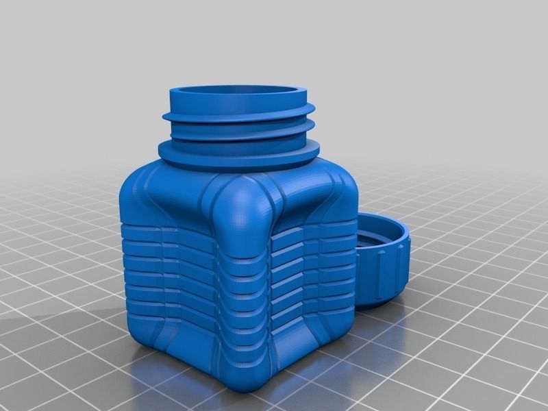 Bottle and Screw Cap 3D model 3D printable | CGTrader