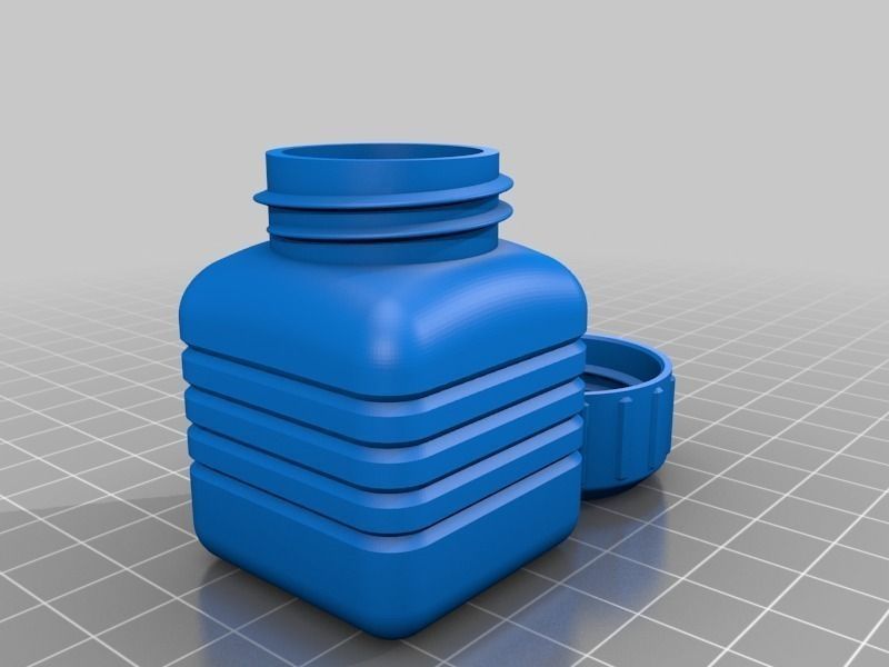 3D printable model capacity Bottle and Screw Cap | CGTrader