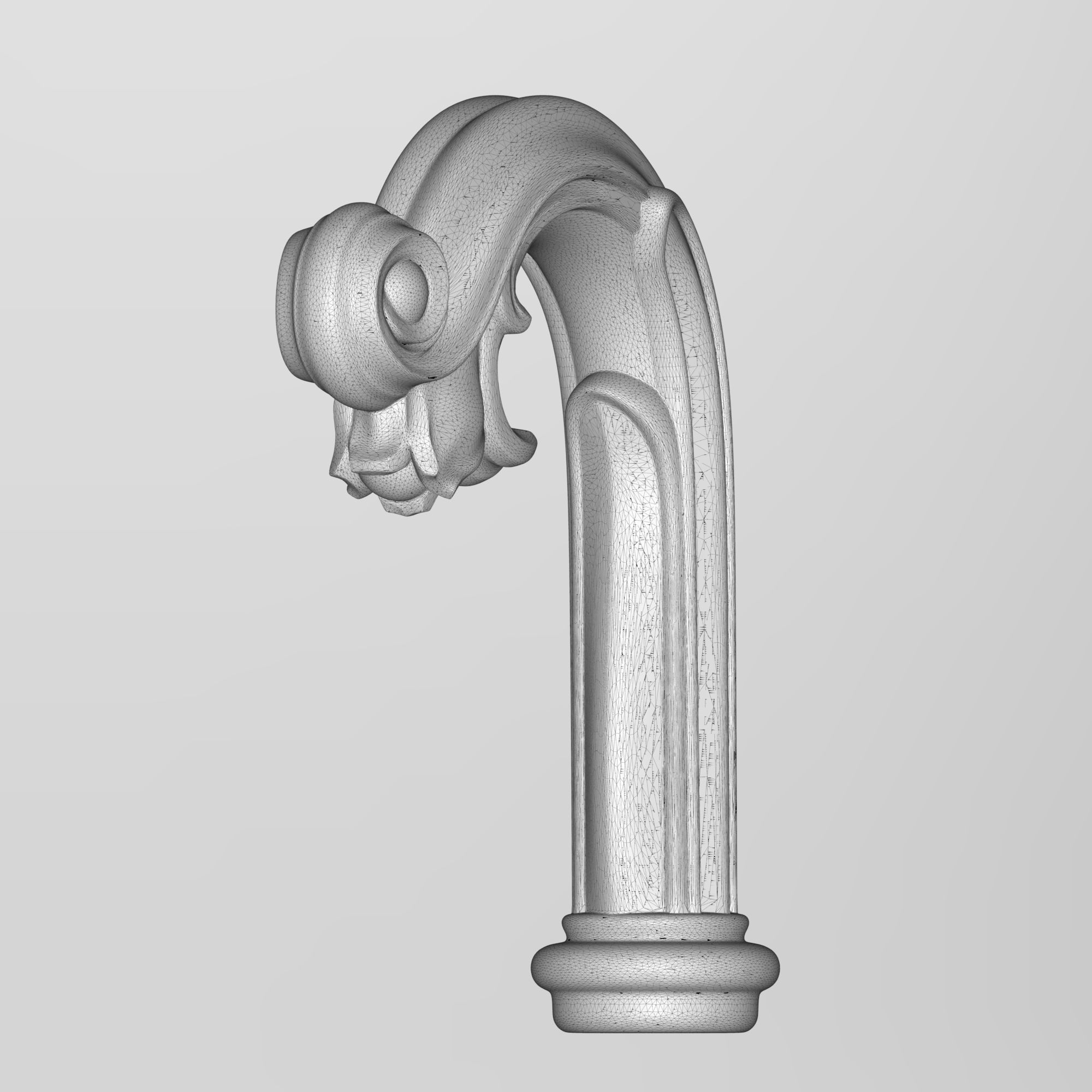 Handle Cane 3D model 3D model 3D printable | CGTrader