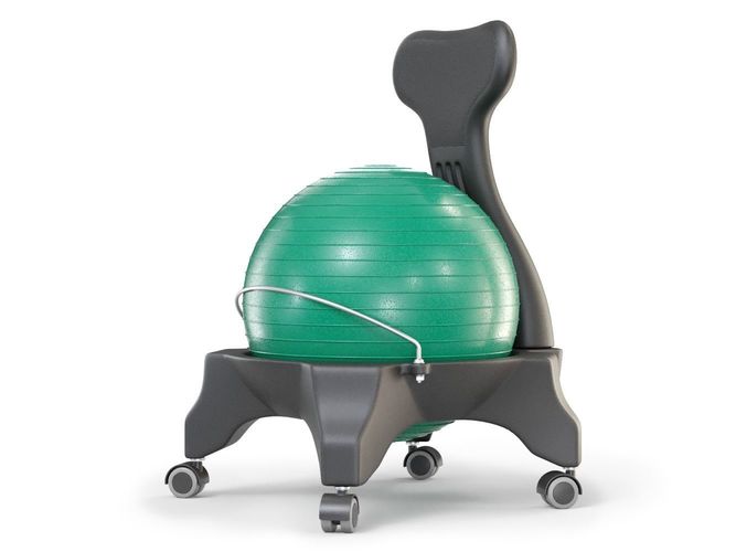 Gym Ball Office Chair 3D model CGTrader