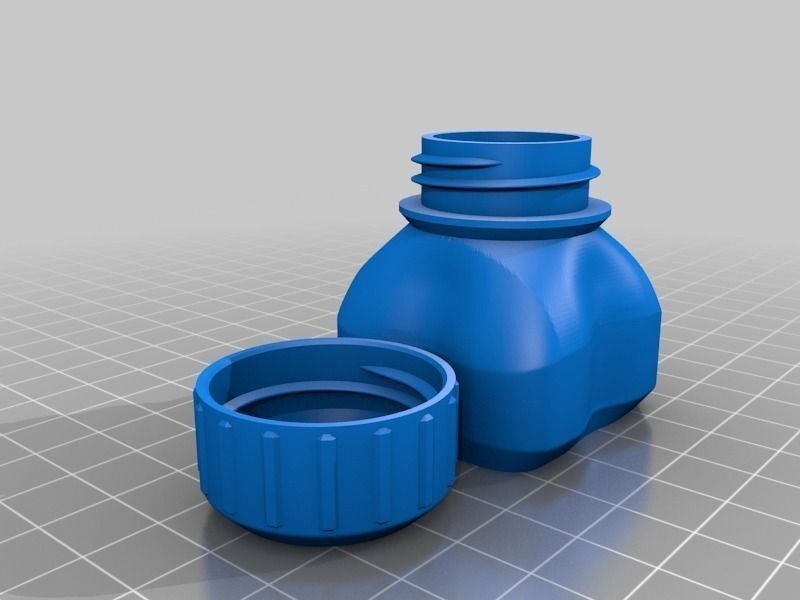 Bottle and Screw Cap 3D model 3D printable | CGTrader