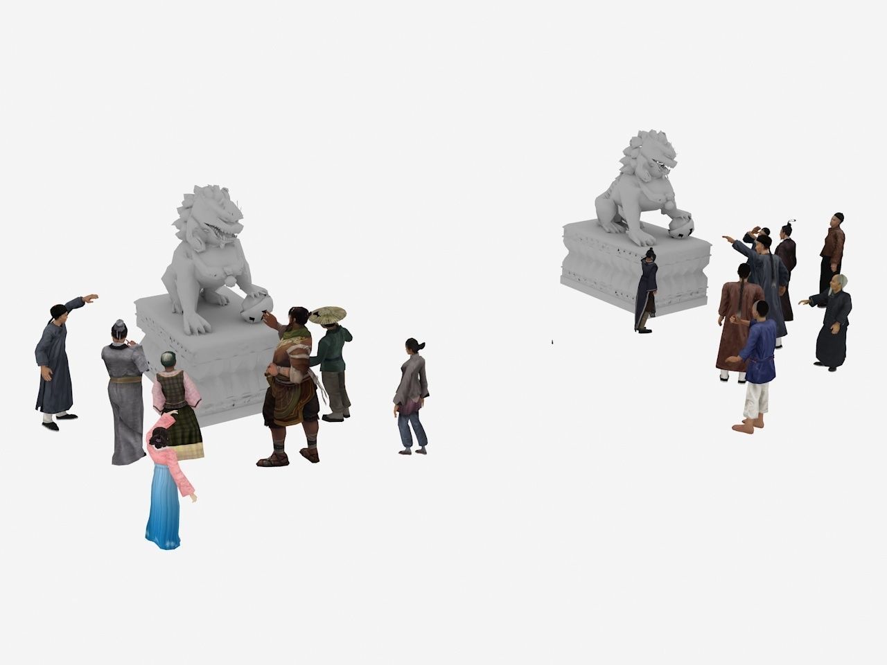 3D model castle Ancient people | CGTrader